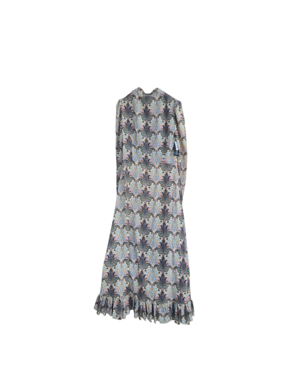 NWT ETRO Paisley Print Ruffle Maxi Dress Size IT 42 US 6 Style 1529895 - Picture 2 of 14